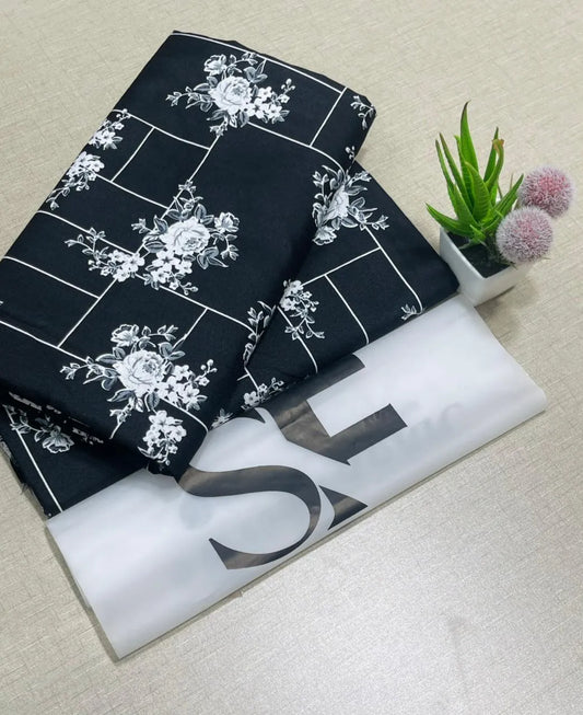 2 Pcs Women's Unstitched Printed Suit