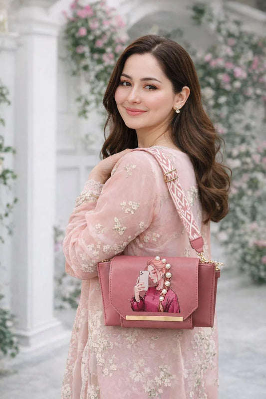 Women's Leather Printed Hand Bag