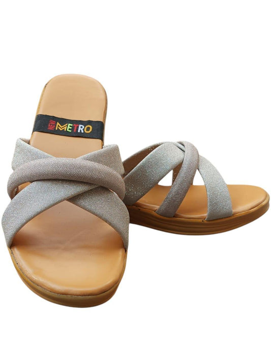 Stylish Women's Casual PVC Flats - Available in 6 Sizes (6 Pcs)