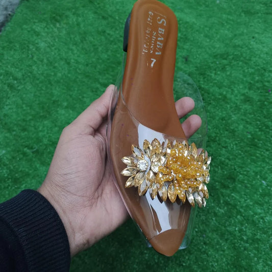 Women's Synthetic Leather Fancy Flip Flop